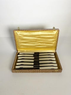 Set of 12 Bakelite Knives, France, 1970s