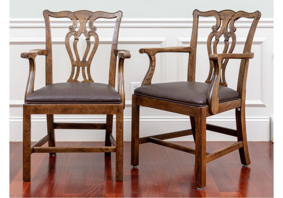 Set Of 12 Baker Furniture Dining Room Chairs - 4 Arm Chairs & 8 Side Chairs For Sale 12