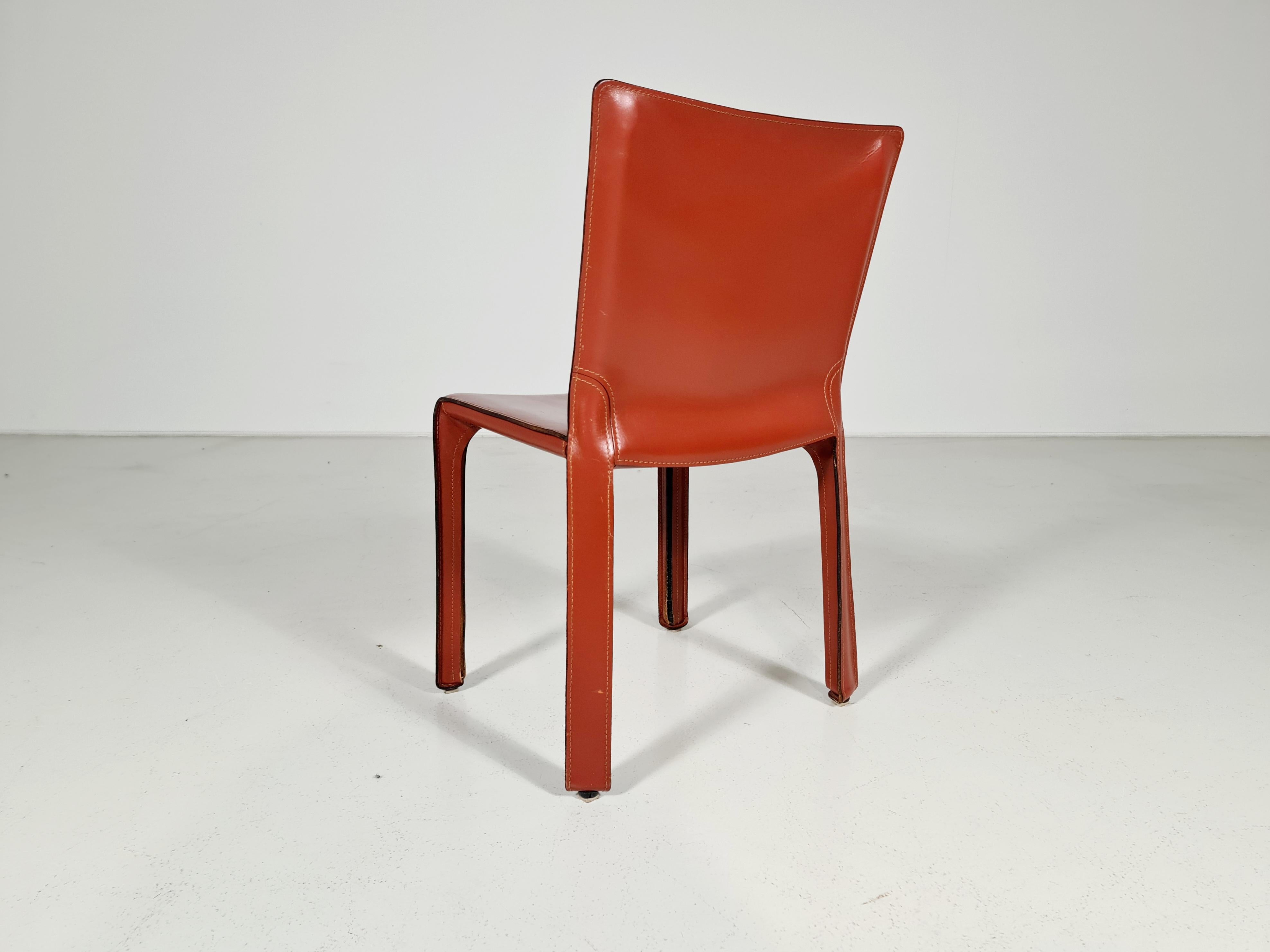 Set of 12 CAB 412 Chairs by Mario Bellini for Cassina, 1980 2