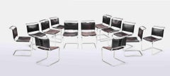 Set of 12 Cantilever S33 Chairs for Gavina by Mart Stam, Italy 1960s