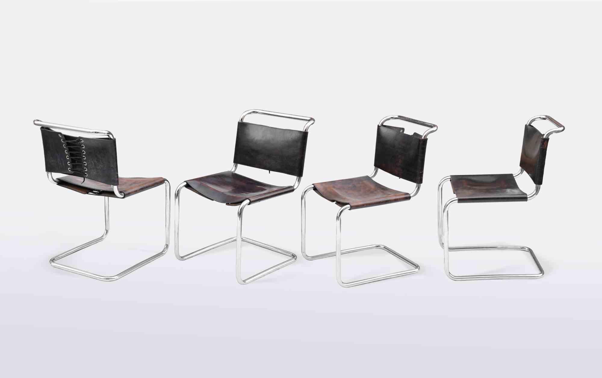 Italian Set of 12 Cantilever S33 Chairs for Gavina by Mart Stam, Italy 1960s For Sale
