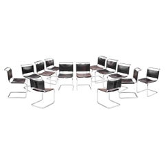 Set of 12 Cantilever S33 Chairs for Gavina by Mart Stam, Italy 1960s