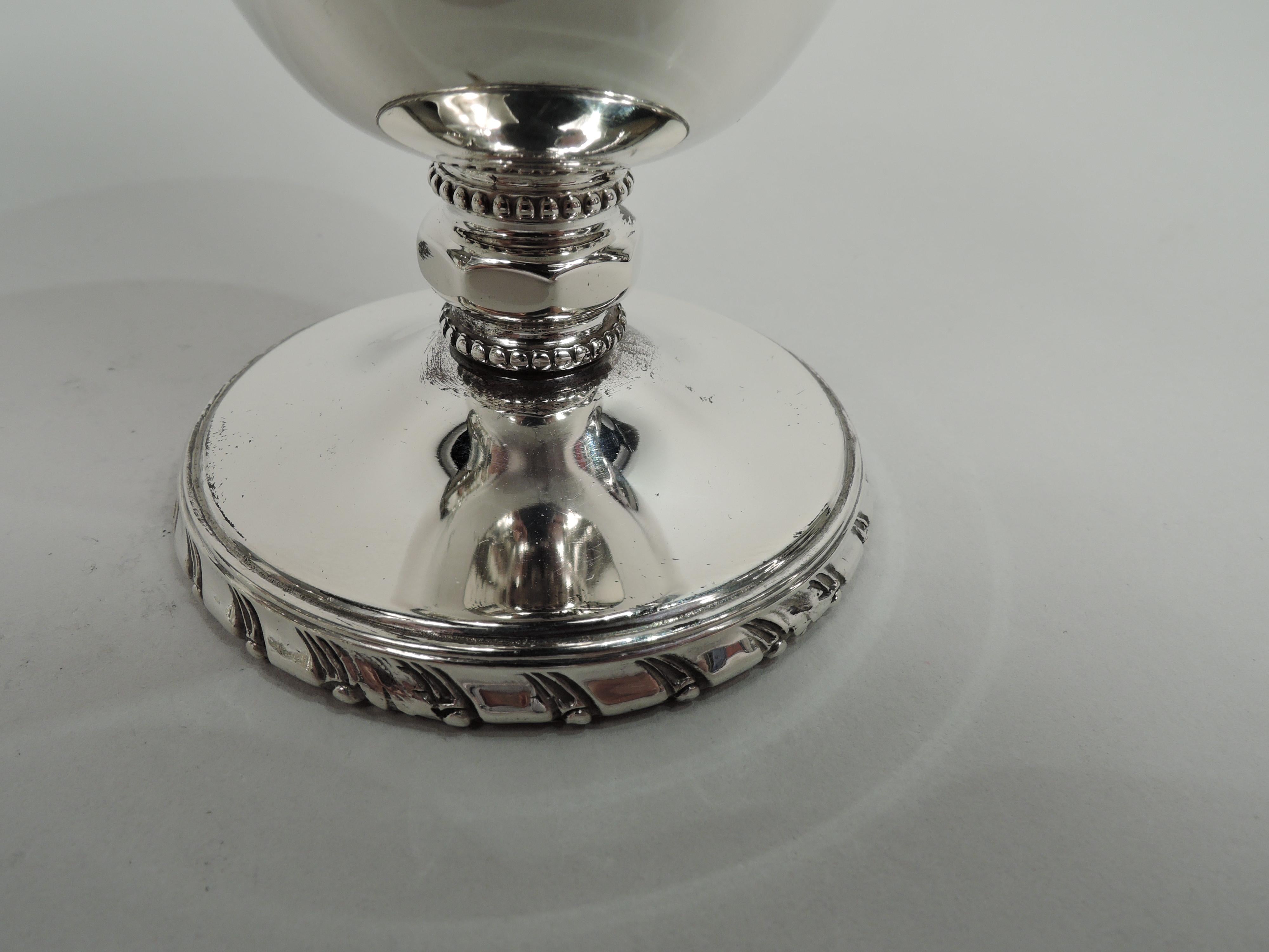 Set of 12 Cartier Midcentury Classical Sterling Silver Aperitif Cups In Excellent Condition In New York, NY