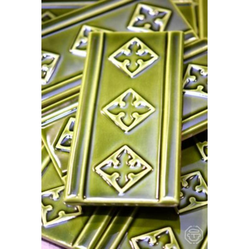 Tiles of the Paris Metro in glazed earthenware from 1950' authentic product, original, ideal for interior decoration, ceramic signed Vallauris, set of 12.

Additional Information:
Materials: Earthenware
Color: Forest green
Design Period: 1950 to