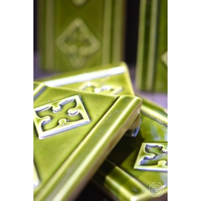 Mid-Century Modern Set of 12, Ceramic Paris Metro Tiles from Vallauris For Sale