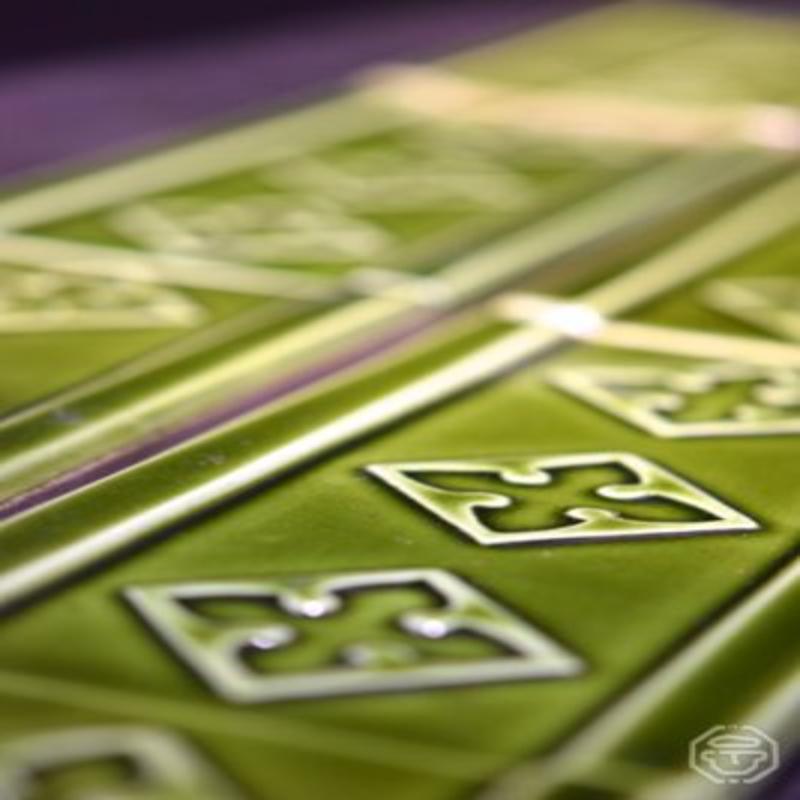 Glazed Set of 12, Ceramic Paris Metro Tiles from Vallauris For Sale