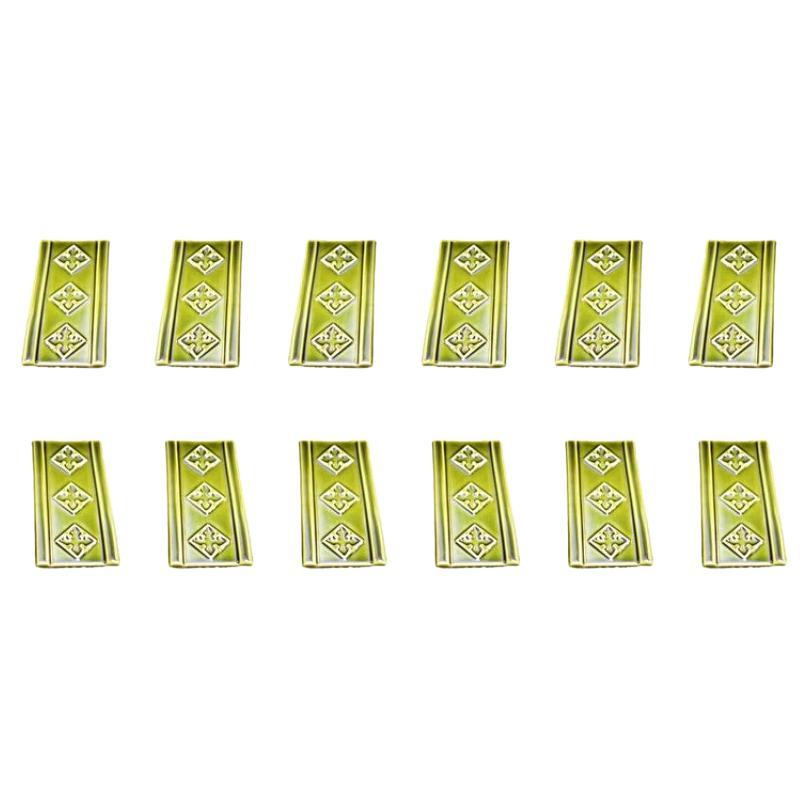 Set of 12, Ceramic Paris Metro Tiles from Vallauris For Sale