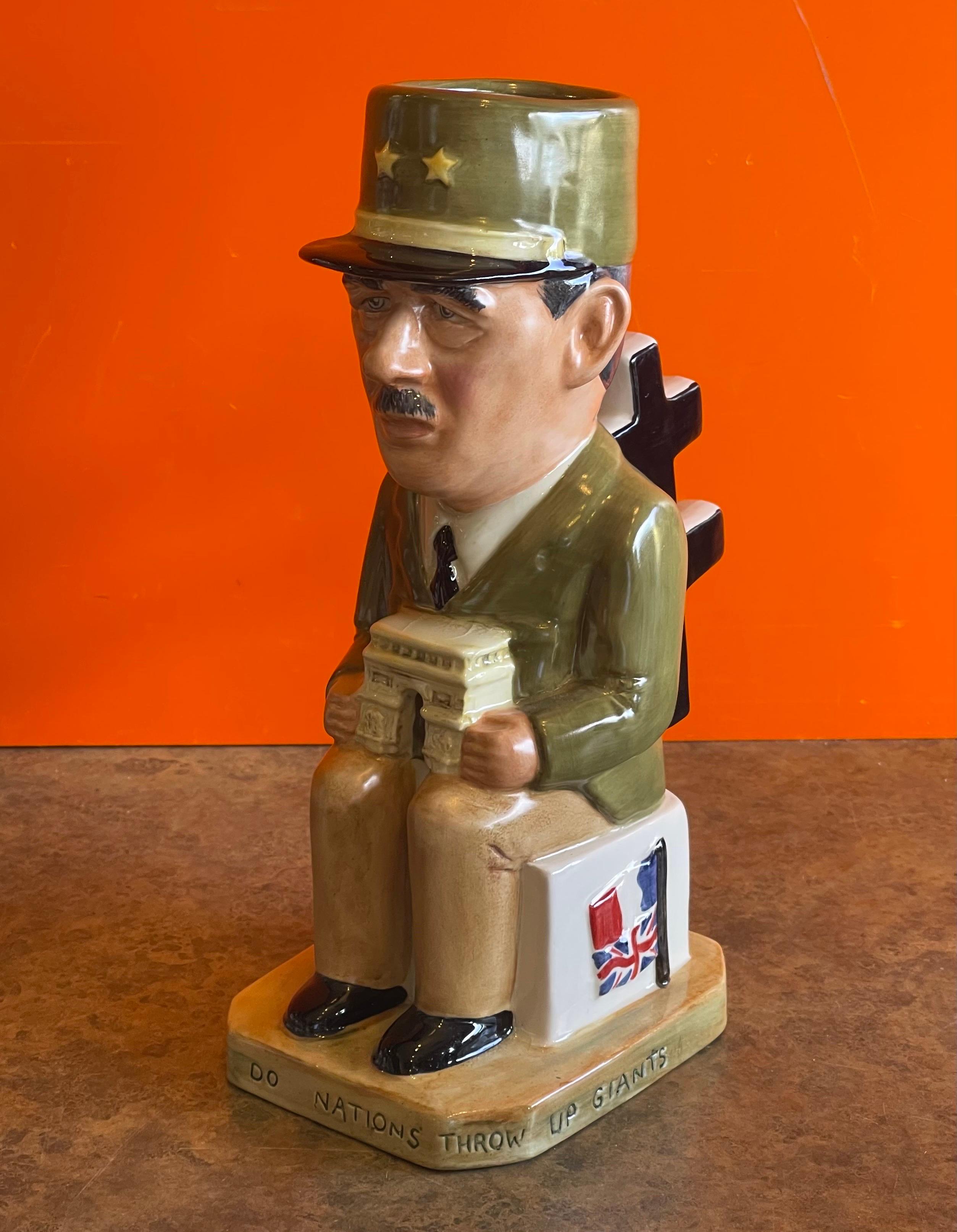 Set of 12 Ceramic Toby Jugs World War ii Allied Leaders Collection by Wilkinson 6