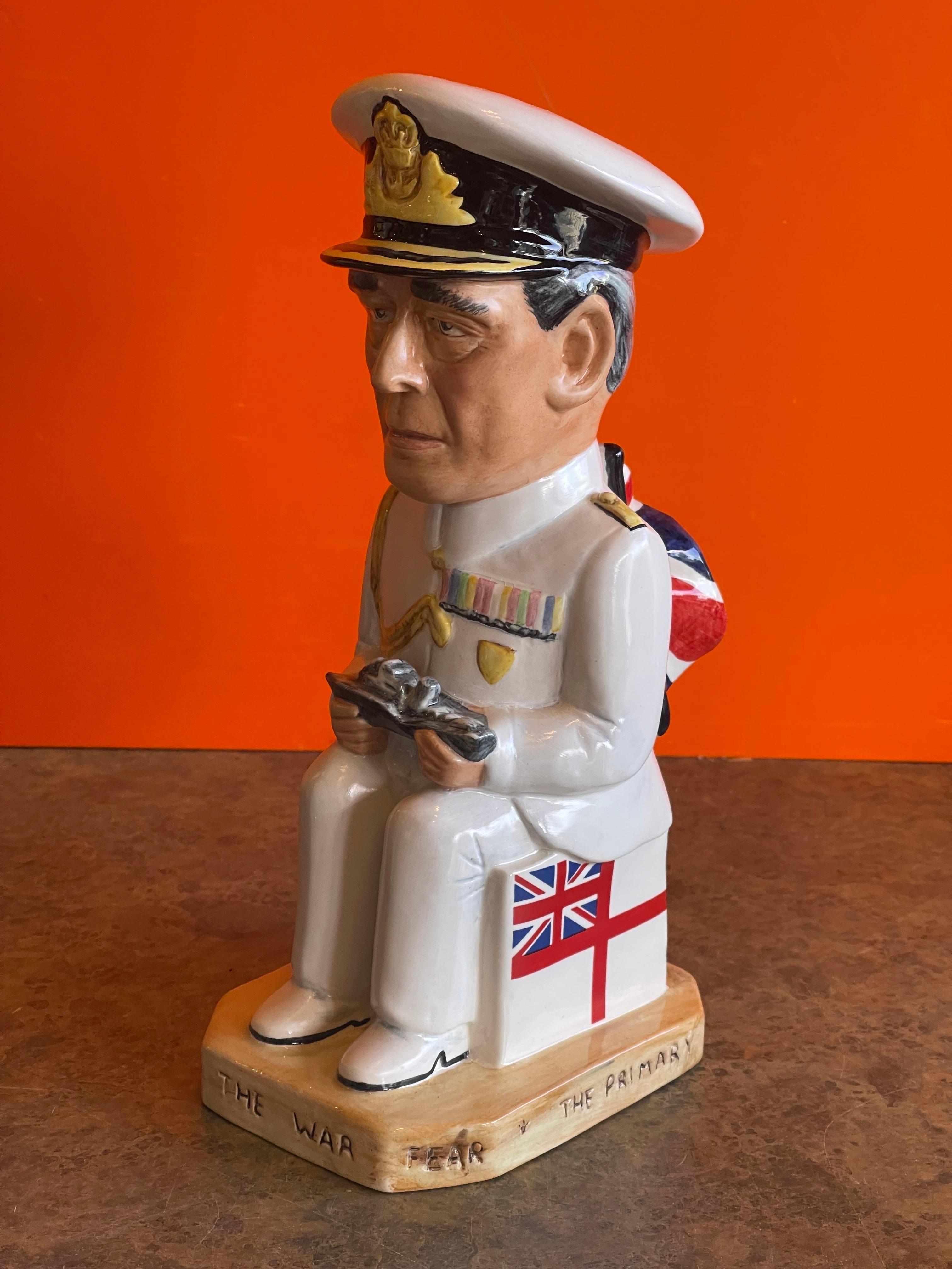 Set of 12 Ceramic Toby Jugs World War ii Allied Leaders Collection by Wilkinson 2