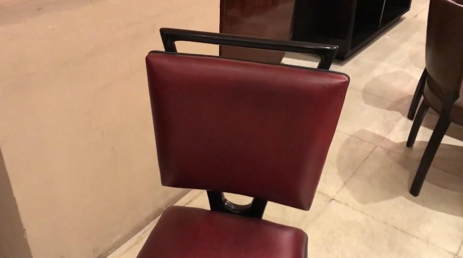 Set of 12 Chairs 50° in Leather and Wood, Italian For Sale 10