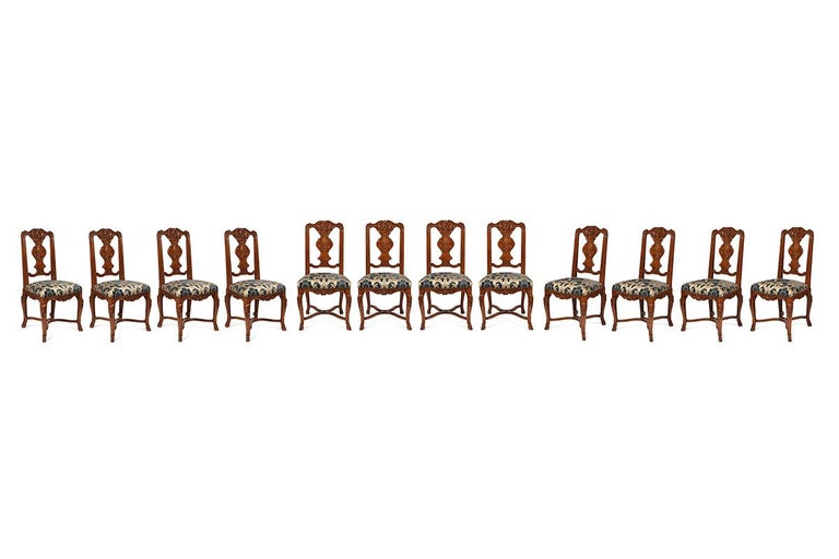 French Set of 12  dining Chairs regence Style For Sale