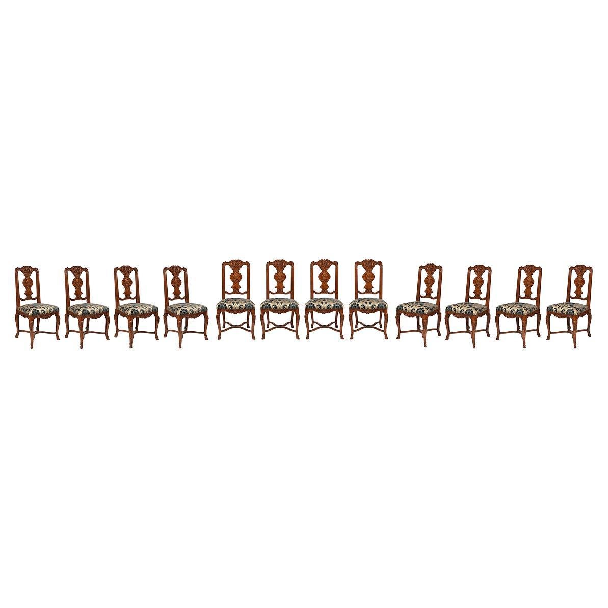 Set of 12  dining Chairs regence Style