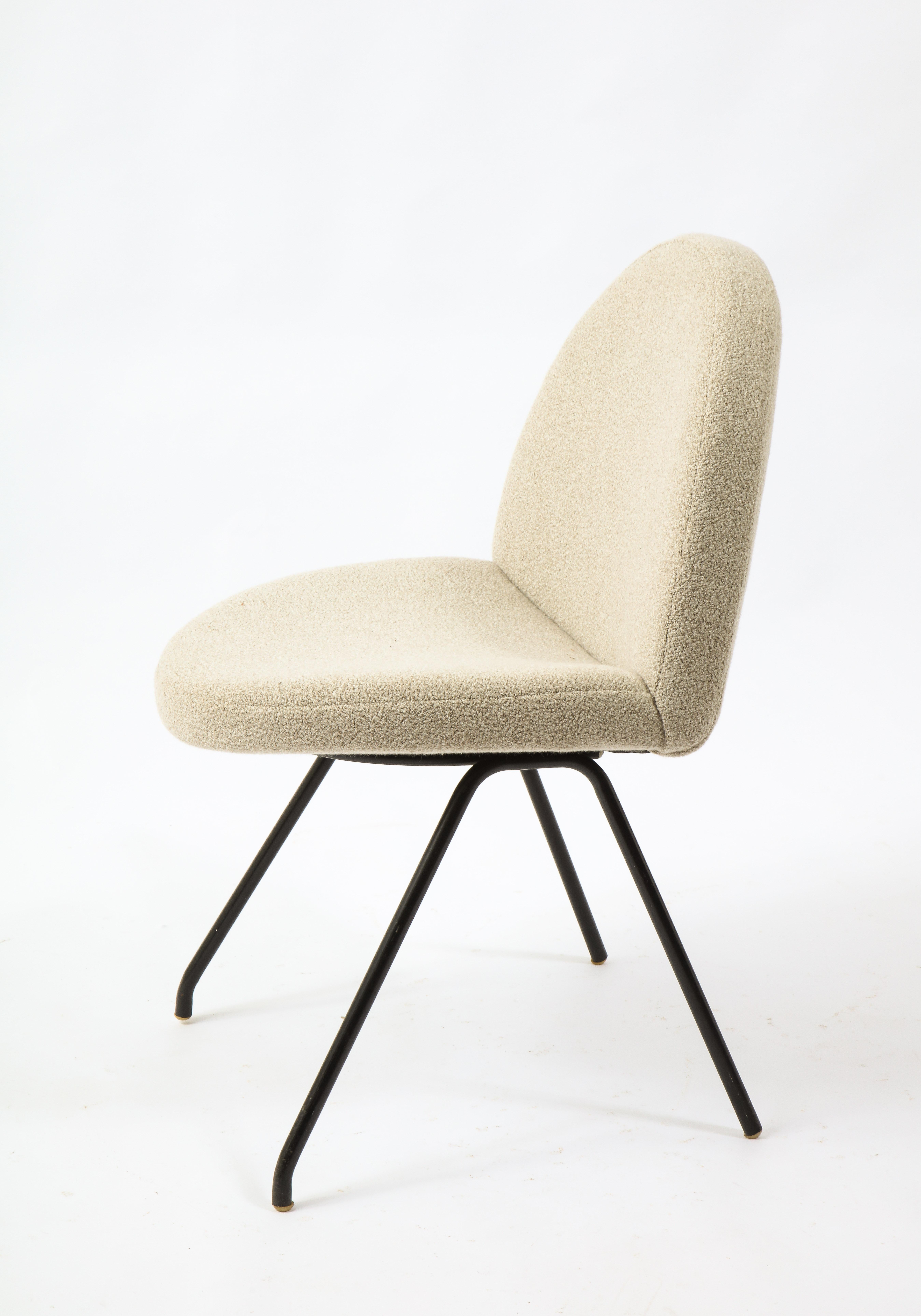 Joseph Andre Motte Set of 12 Model 771 Chair, France 1950's In Good Condition For Sale In New York, NY