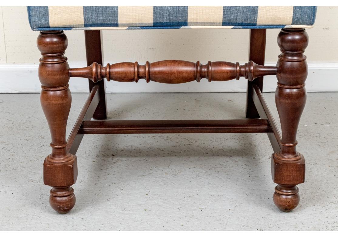 American Classical Set Of 12 Charles Stewart Upholstered Dining Room Chairs