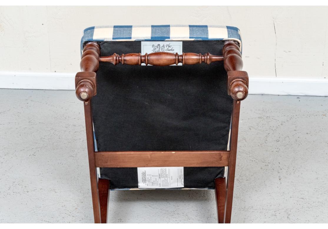 Fabric Set Of 12 Charles Stewart Upholstered Dining Room Chairs
