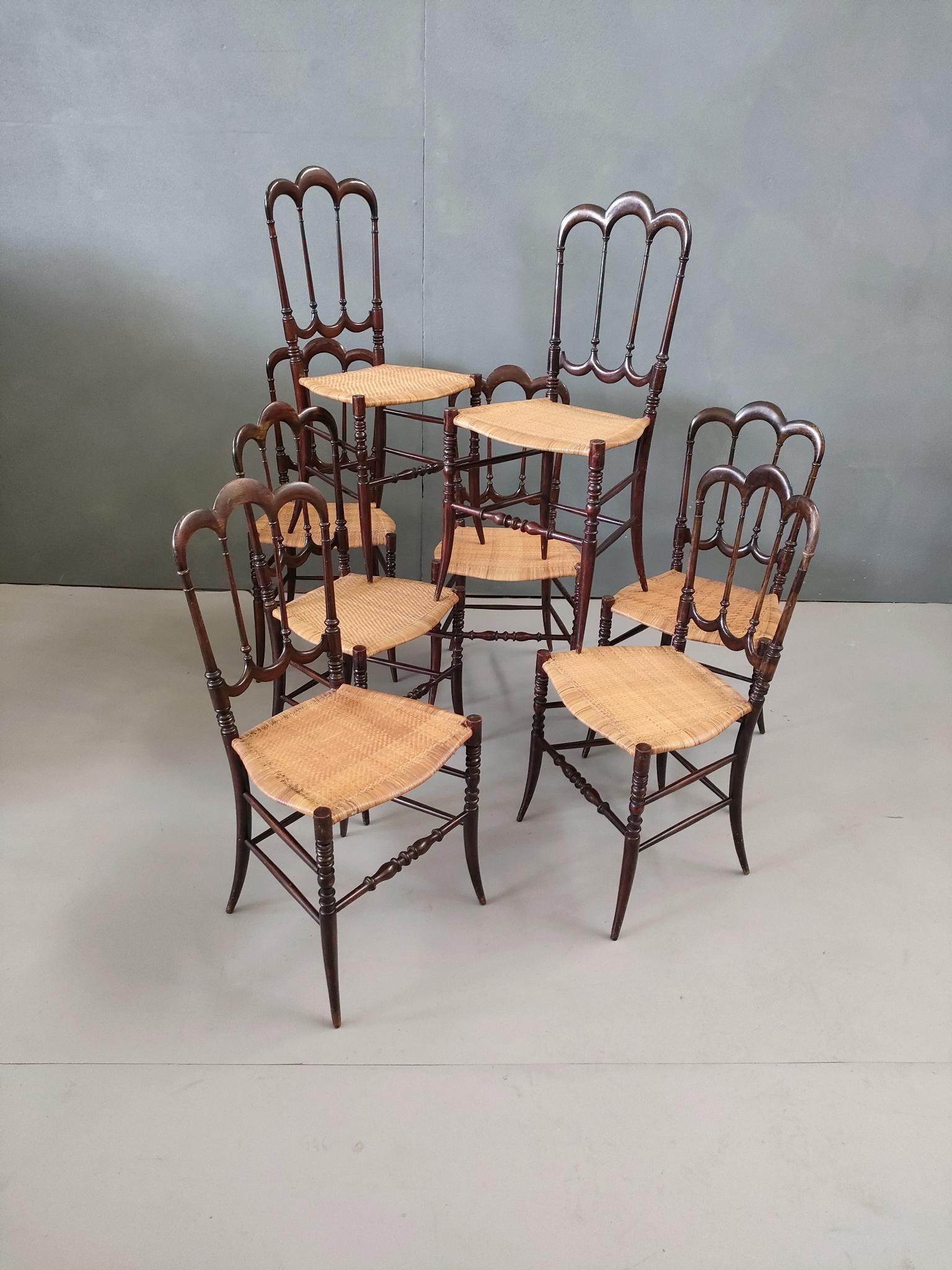 Set of 12 Chiavari chairs model 