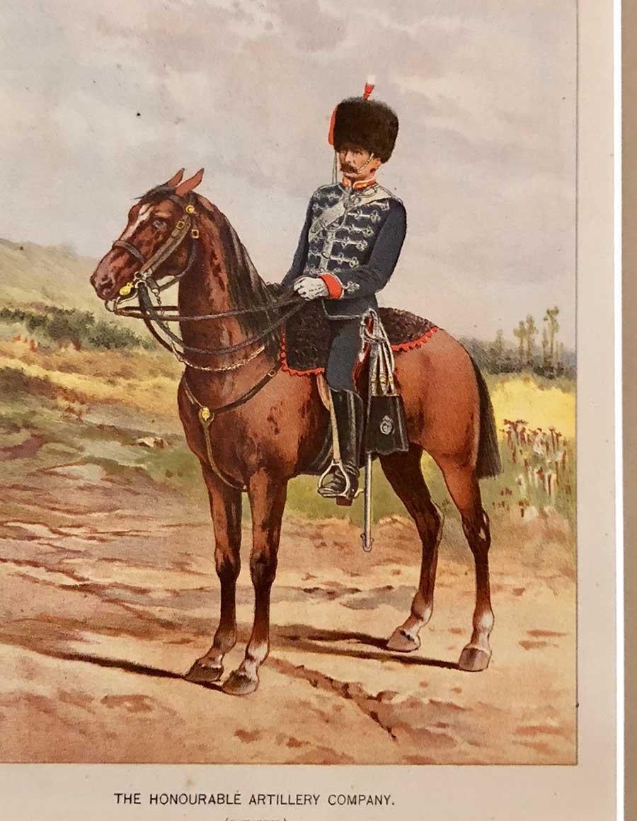 Set of 12 Chromolithographs from 1890 for “Her Majesty’s Army