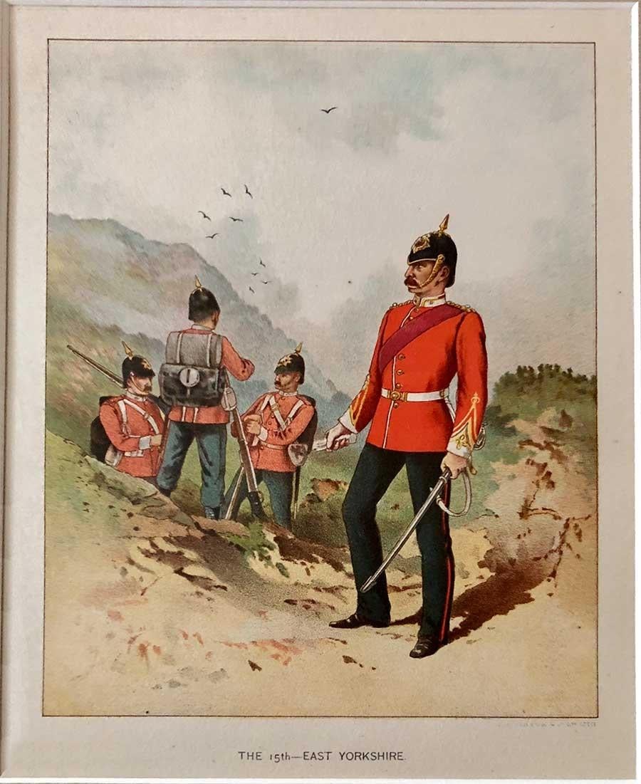 Set of 12 Chromolithographs from 1890 for “Her Majesty’s Army