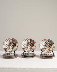 Set of 12 Classic Czech Porcelain Salad Plates, 20th Century