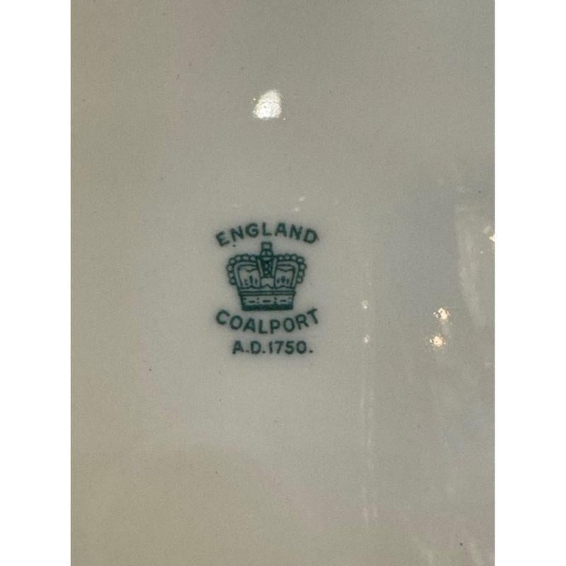 Lote de 12 platos llanos de porcelana inglesa Coalport Porcelain principios del siglo XX en venta