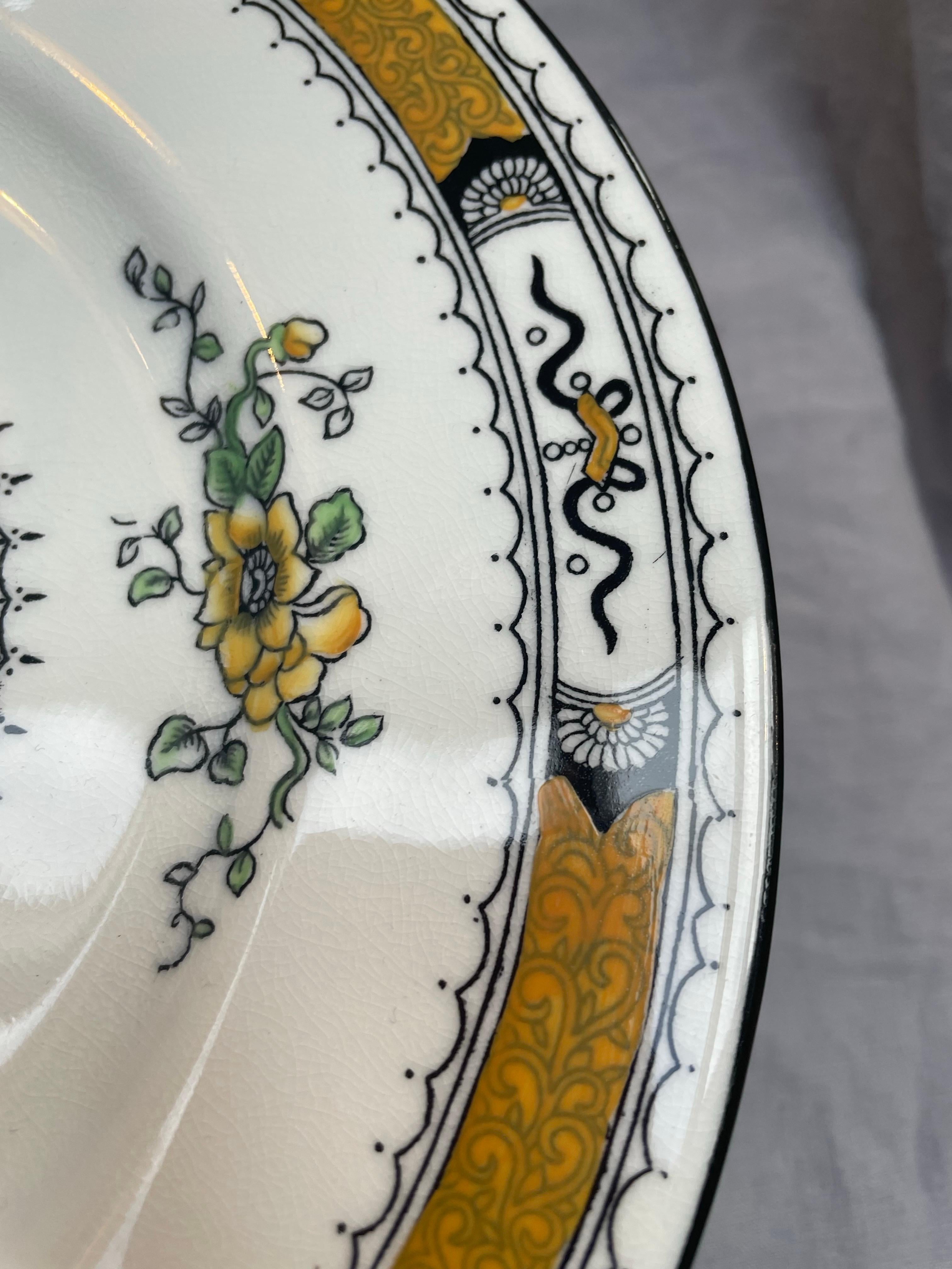 Juego de 12 platos llanos 