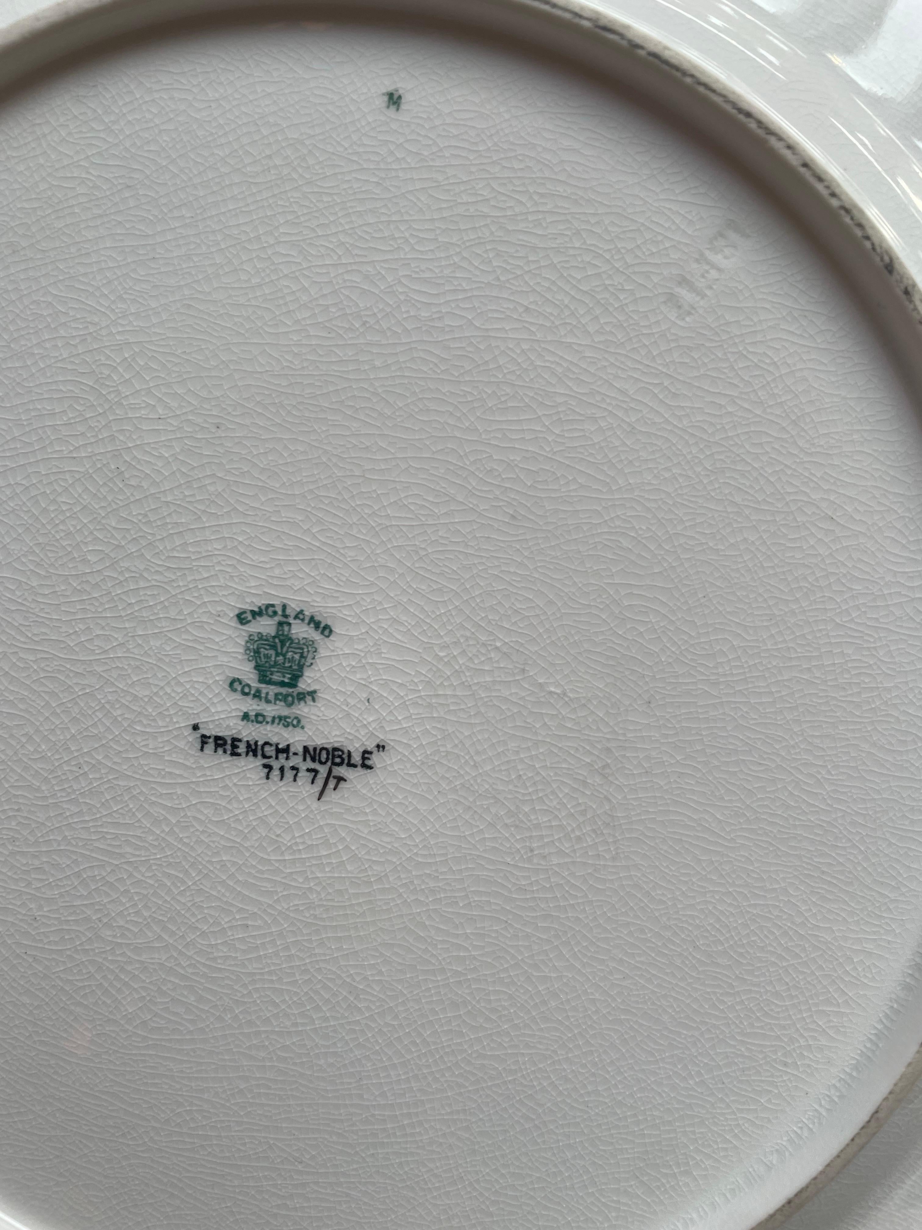 Juego de 12 platos llanos 