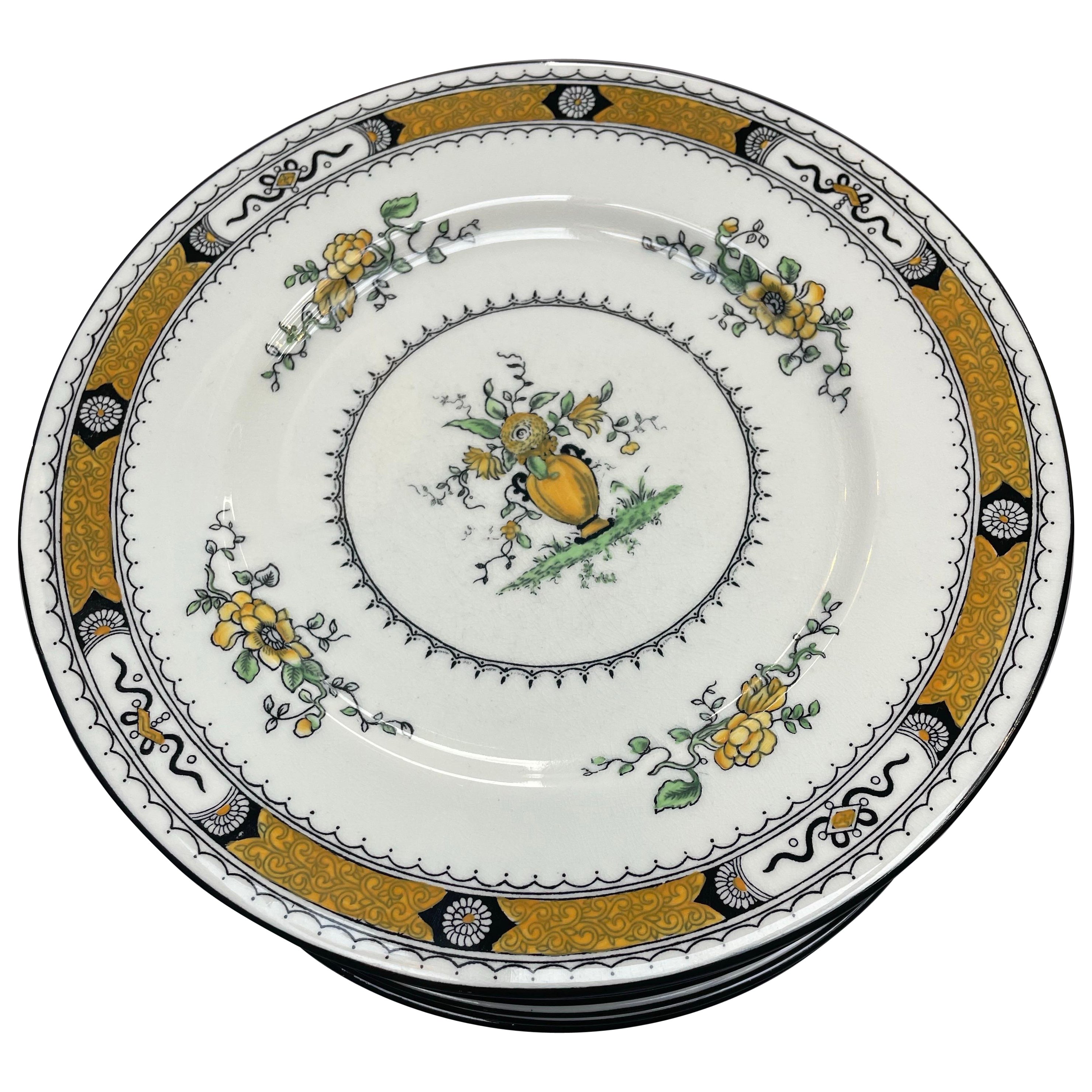 Juego de 12 platos llanos "French Noble" de Coalport, Inglaterra, principios del siglo XX en venta