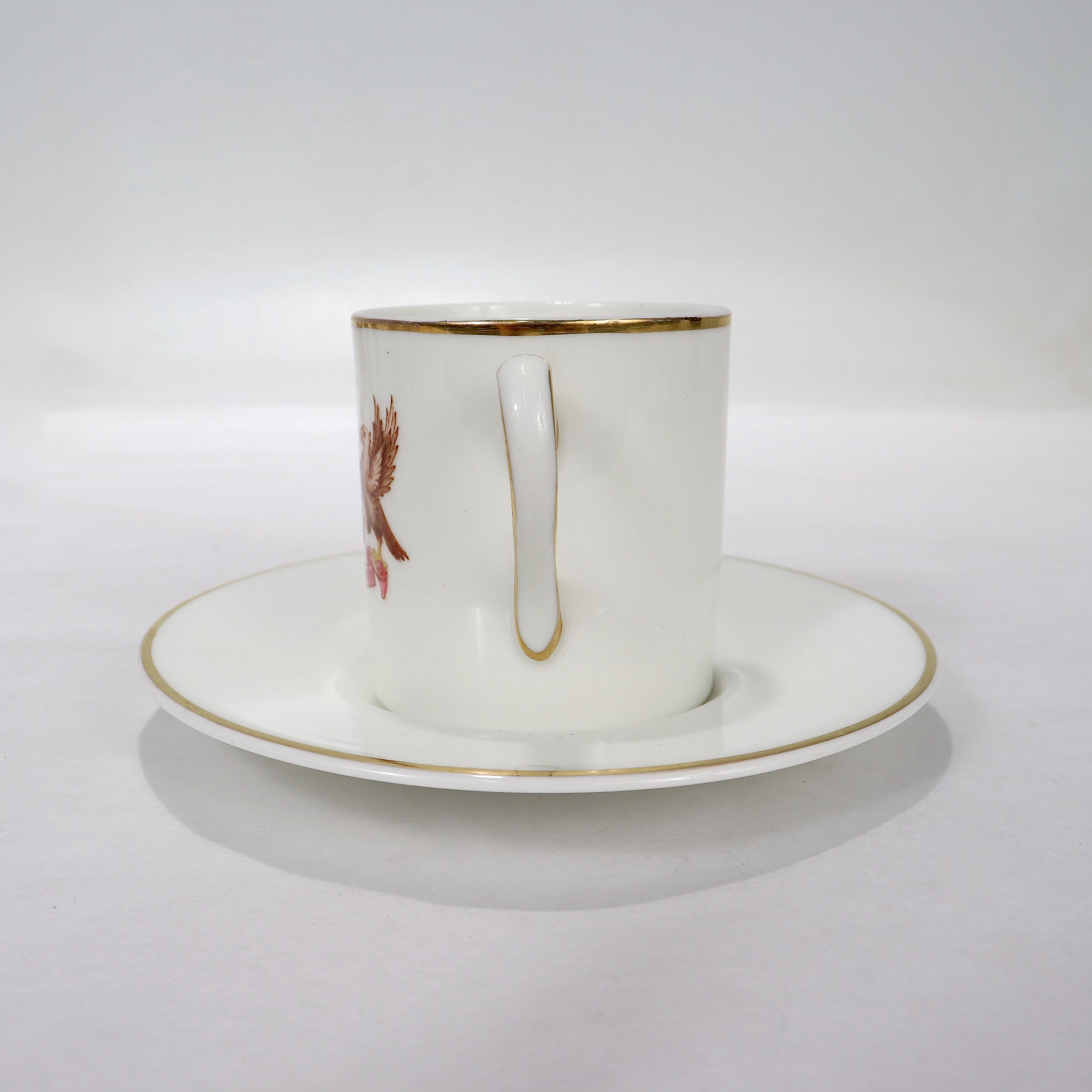 20th Century Set of 12 Crested Wedgwood Demitasse Coffee Cup & Saucers from the Brook Club 