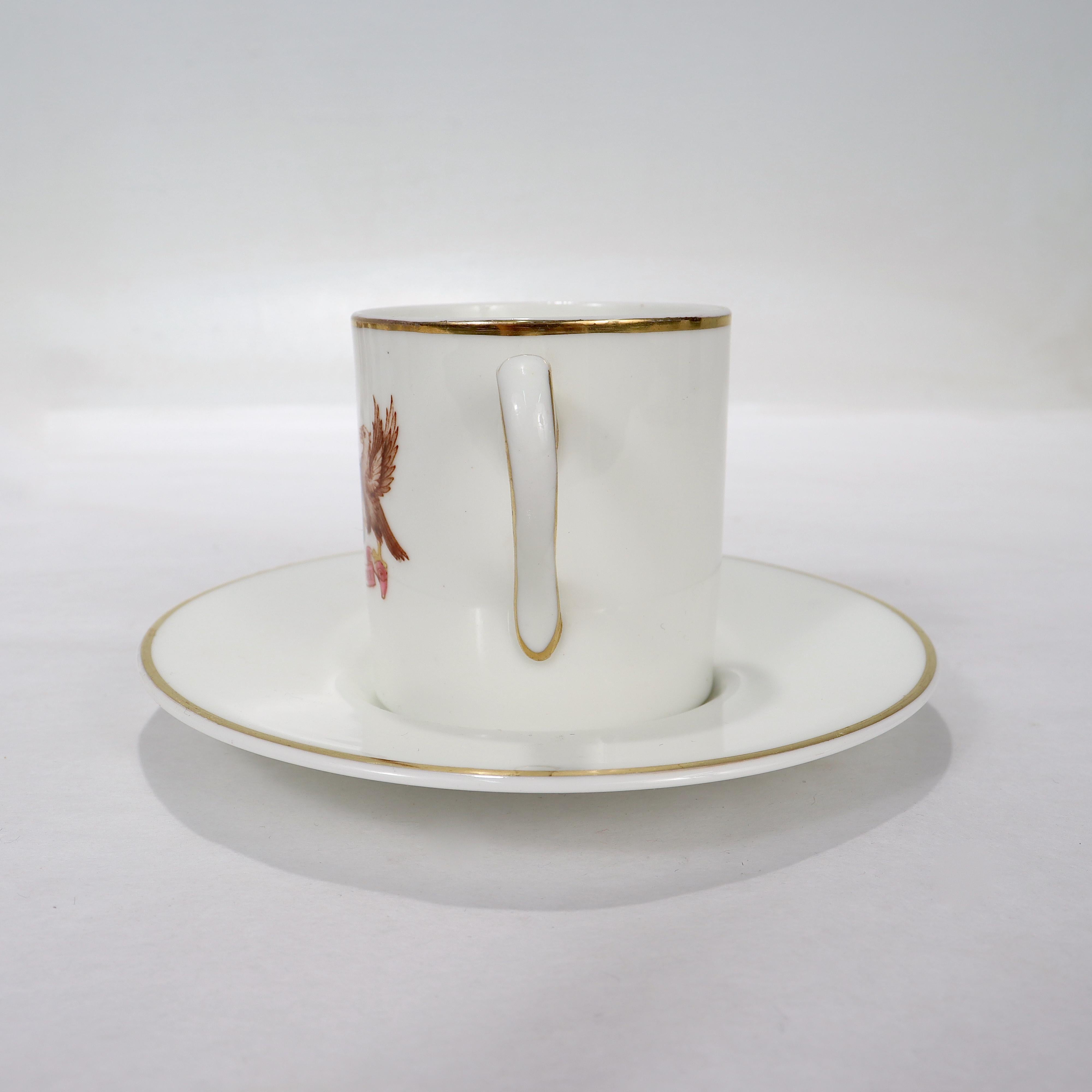 20th Century Set of 12 Crested Wedgwood Demitasse Coffee Cup & Saucers from the Brook Club