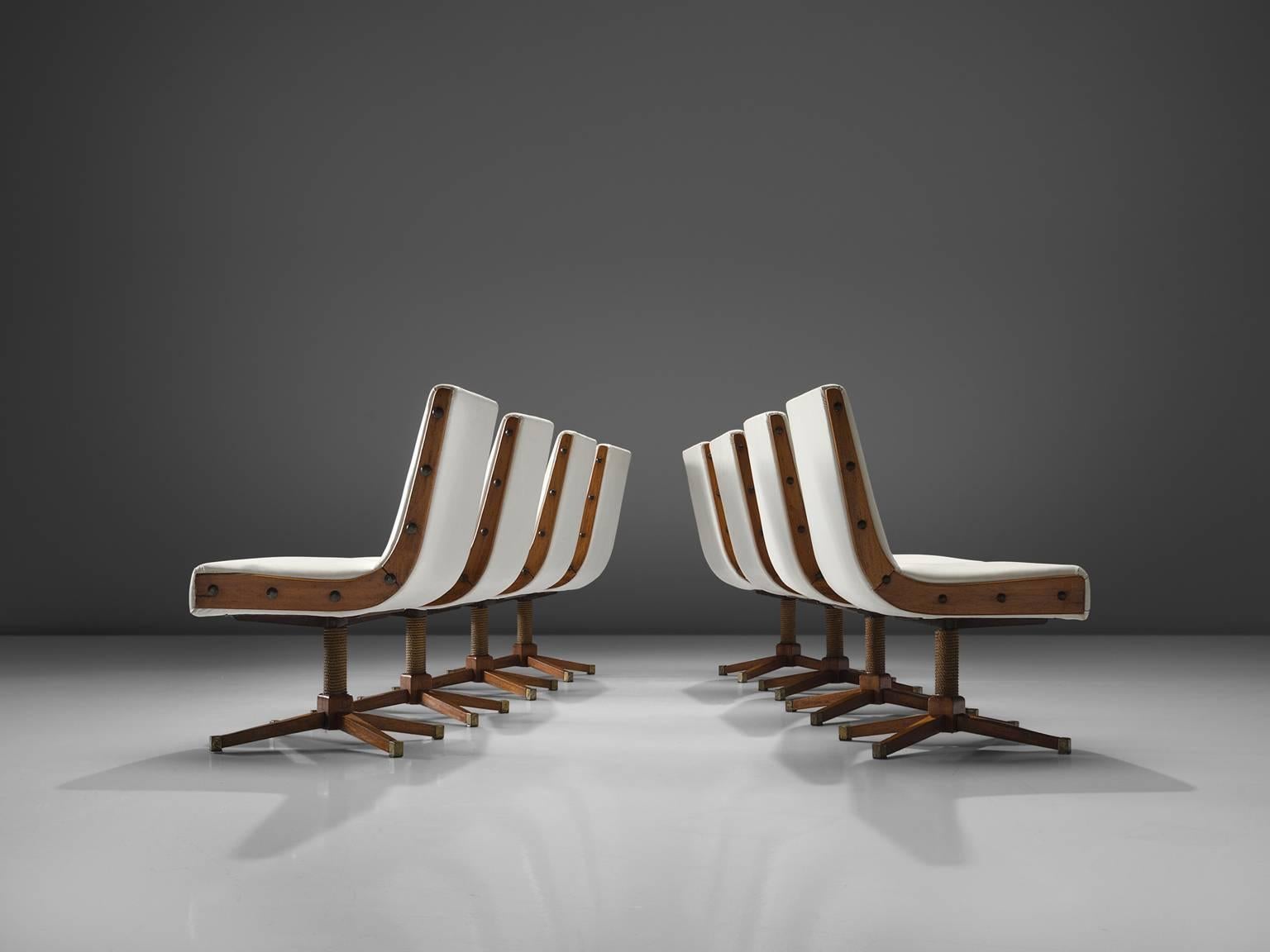 Mid-20th Century Set of 12 Custom-Made Italian Dining Chairs