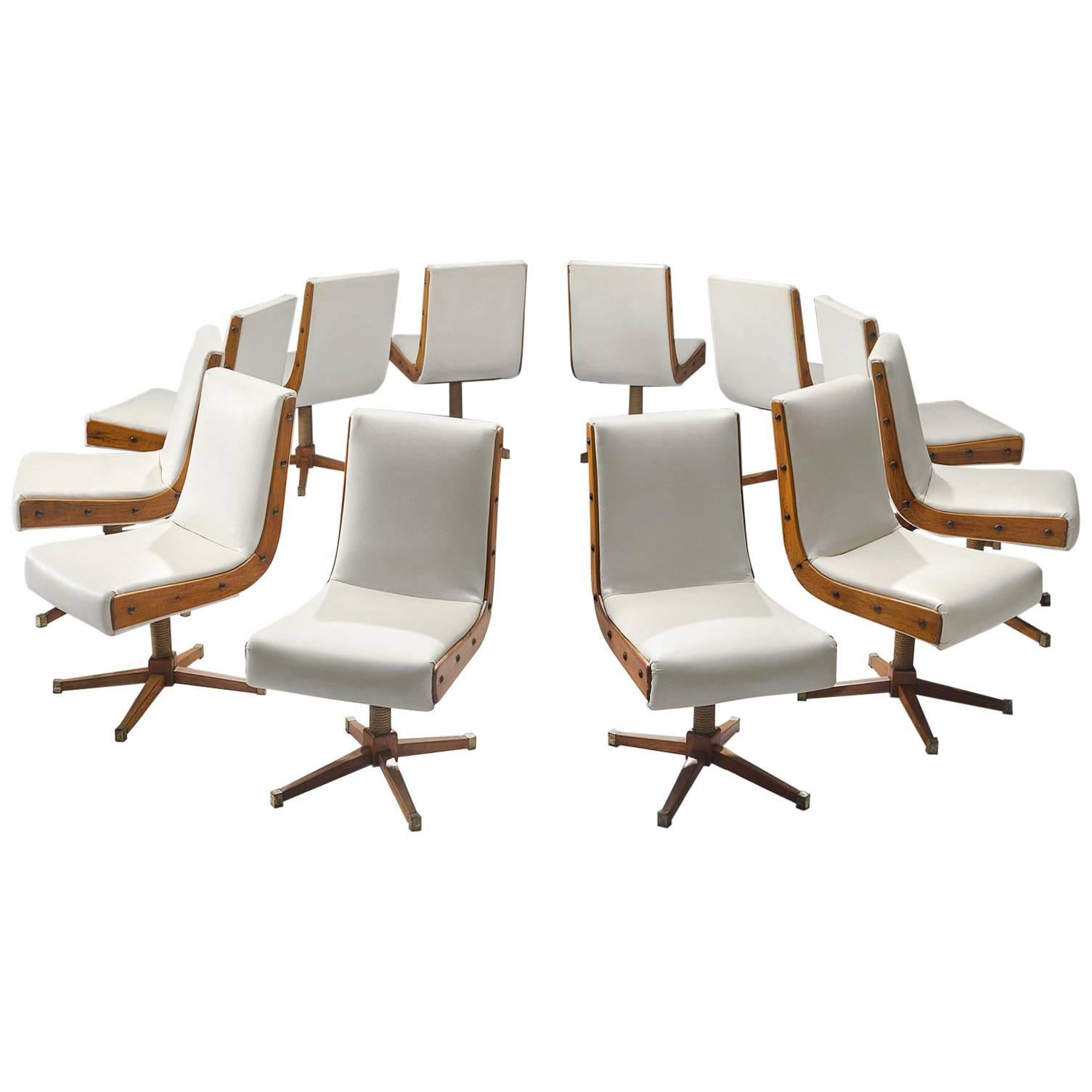 Set of 12 Custom-Made Italian Dining Chairs