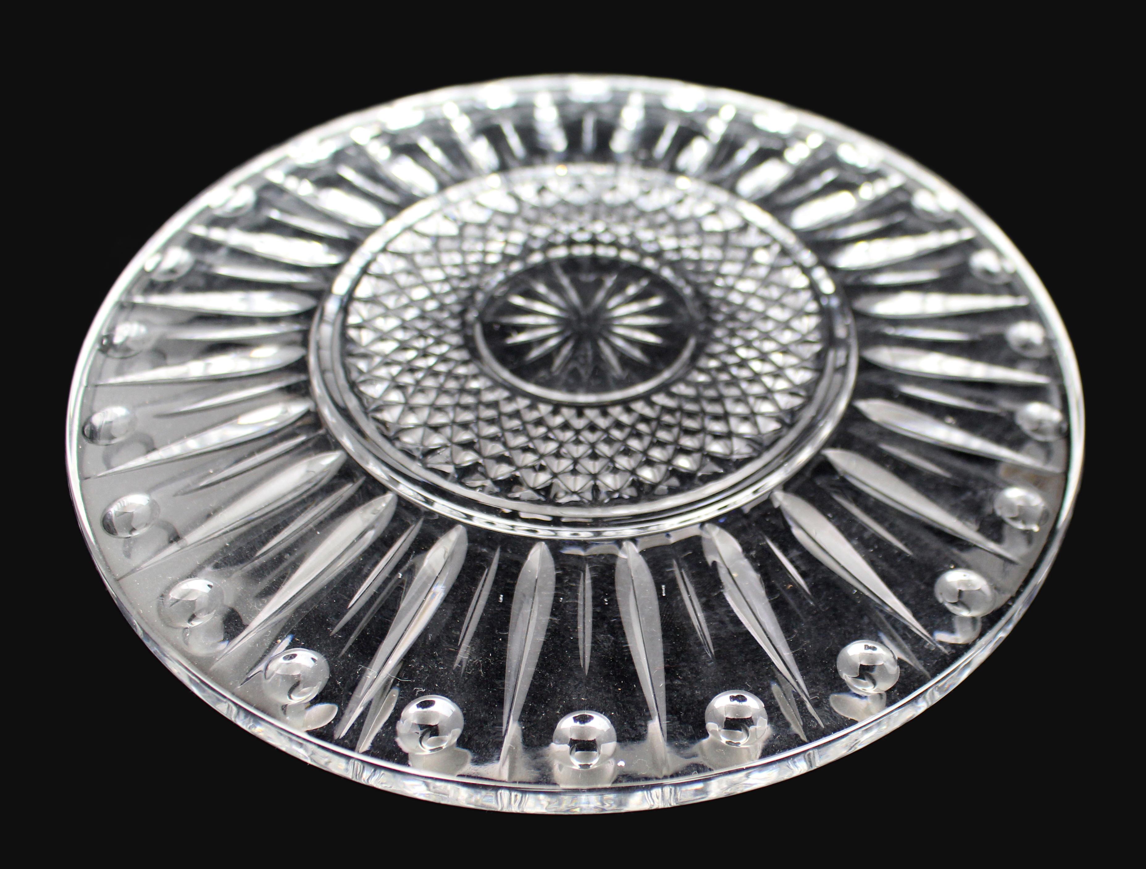 Set de 12 Platos de Postre de Cristal Tallado Siglo XXI y contemporáneo en venta