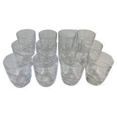 Set of 12 Cut Crystal Liquor Whiskey or Liquor Glasses by Lenox