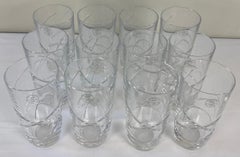 Set of 12 Cut Crystal Water Glasses by Lenox