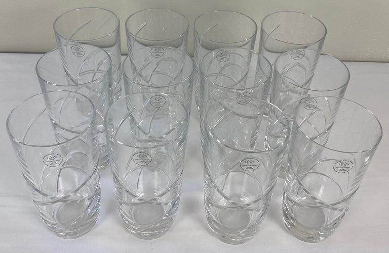 Lenox Water Crystal Set of 4 Glasses
