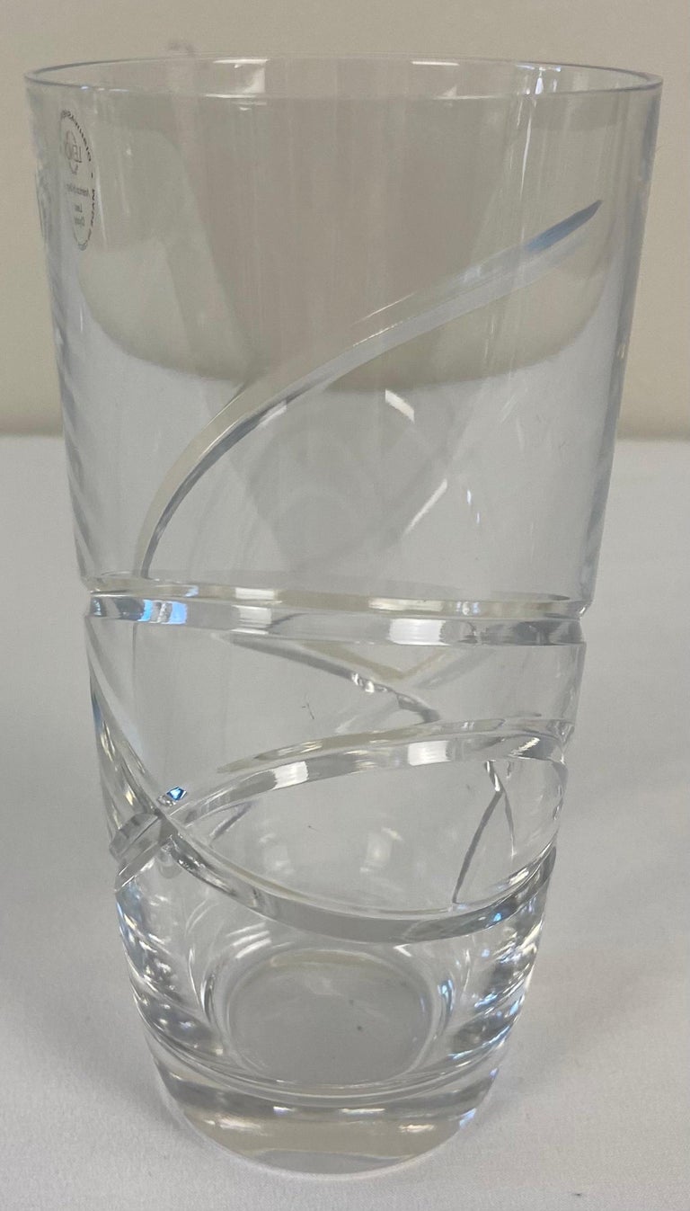 Set of 12 Cut Crystal Water Glasses by Lenox For Sale at 1stDibs