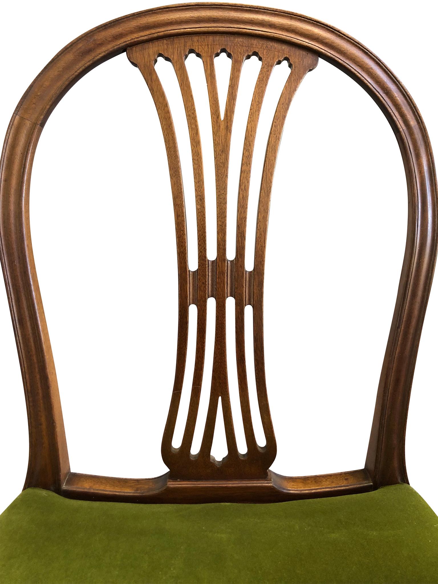 Mahogany Set of 12 Danish Deco Dining Chairs by Frits Henningsen