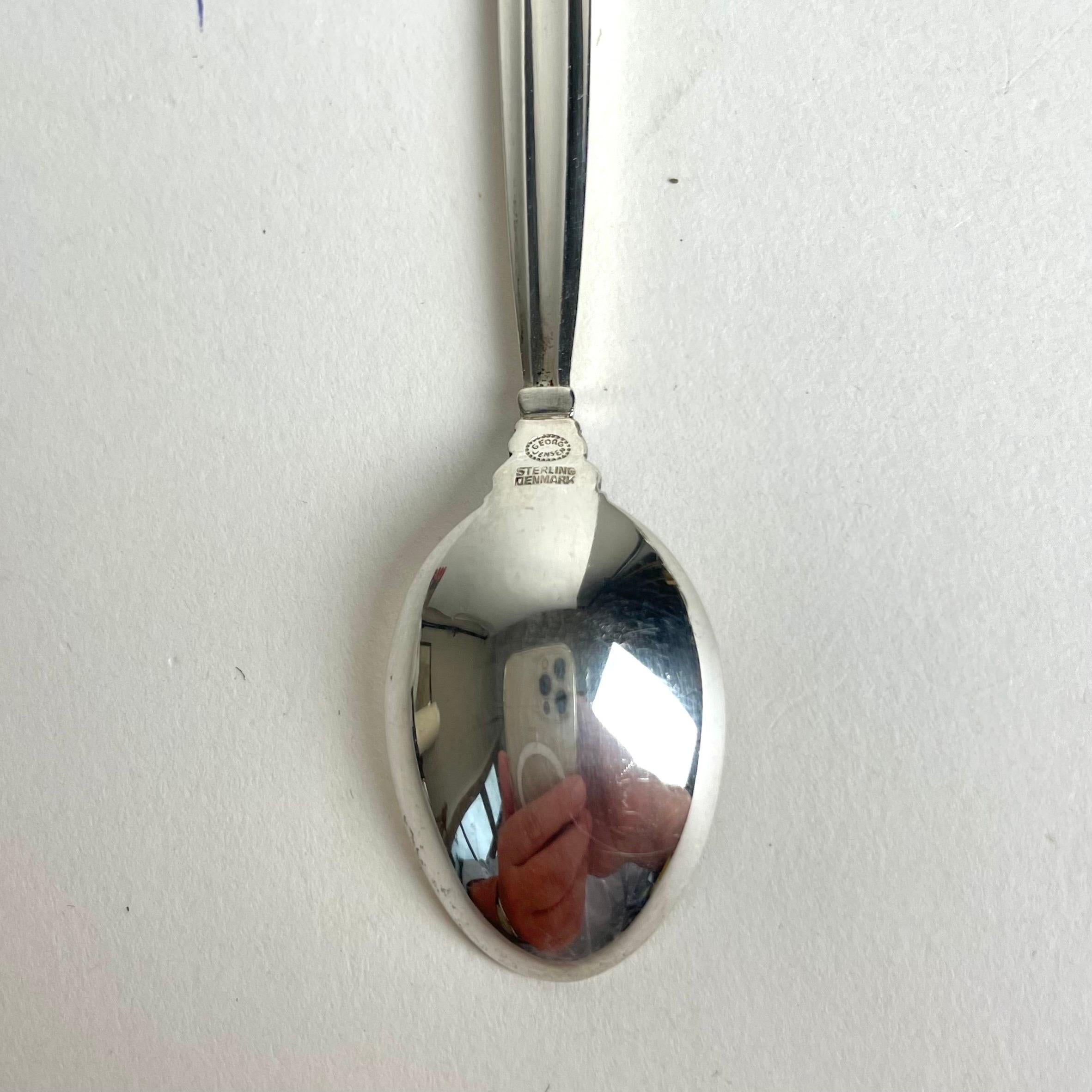 Set di 12 cucchiai danesi in argento Johan Rohde Georg Jensen in vendita 2