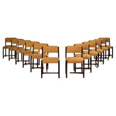 Ensemble de 12 chaises de salle à manger Delta Rey, de Jorge Zalszupin, brésilien moderne