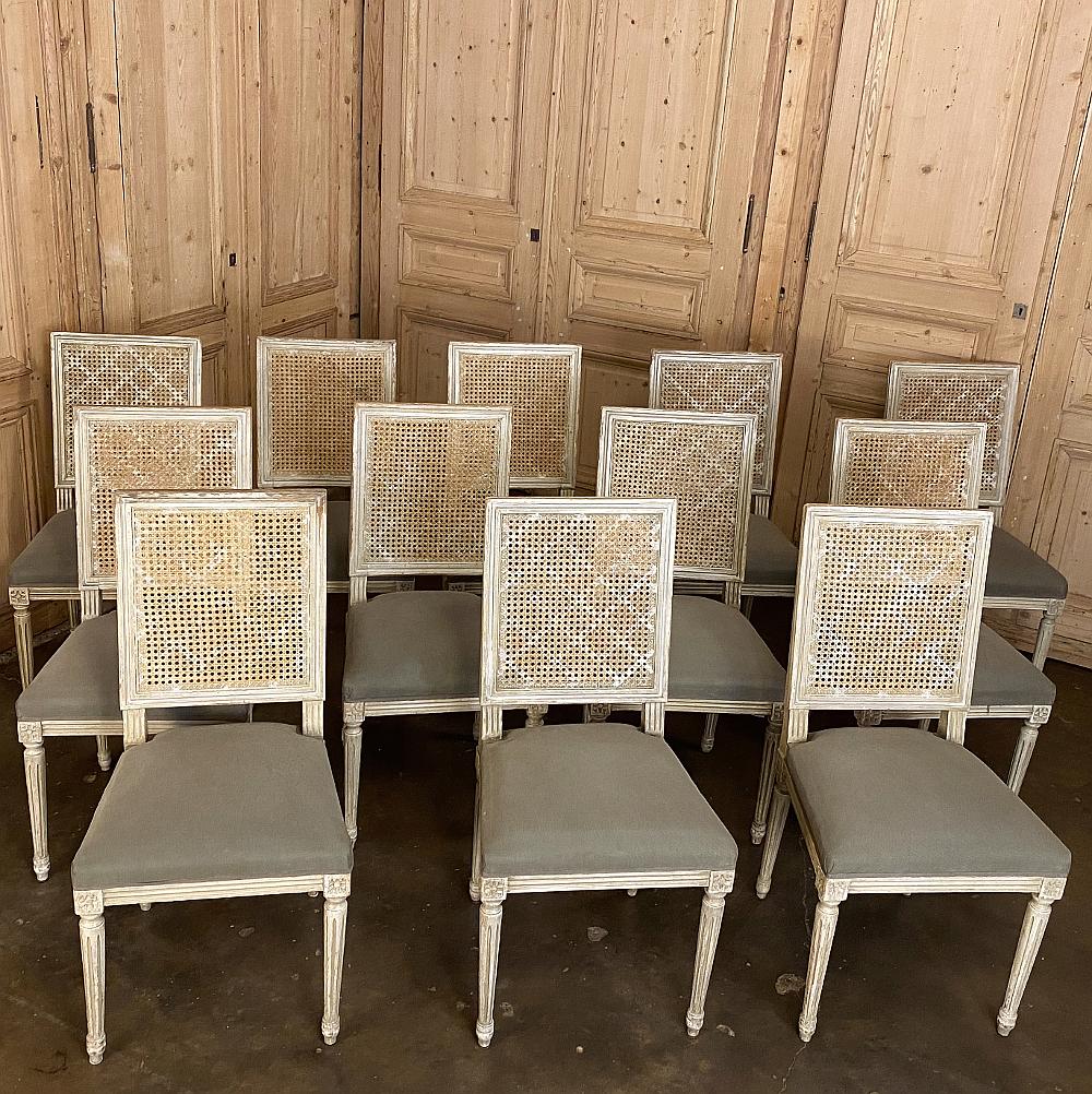 antique louis xvi dining chairs