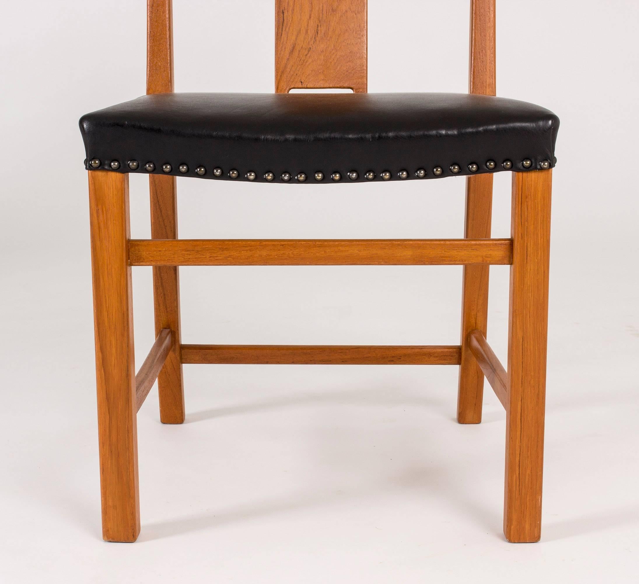 Mid-20th Century Set of 12 Dining Chairs by Axel Larsson For Sale