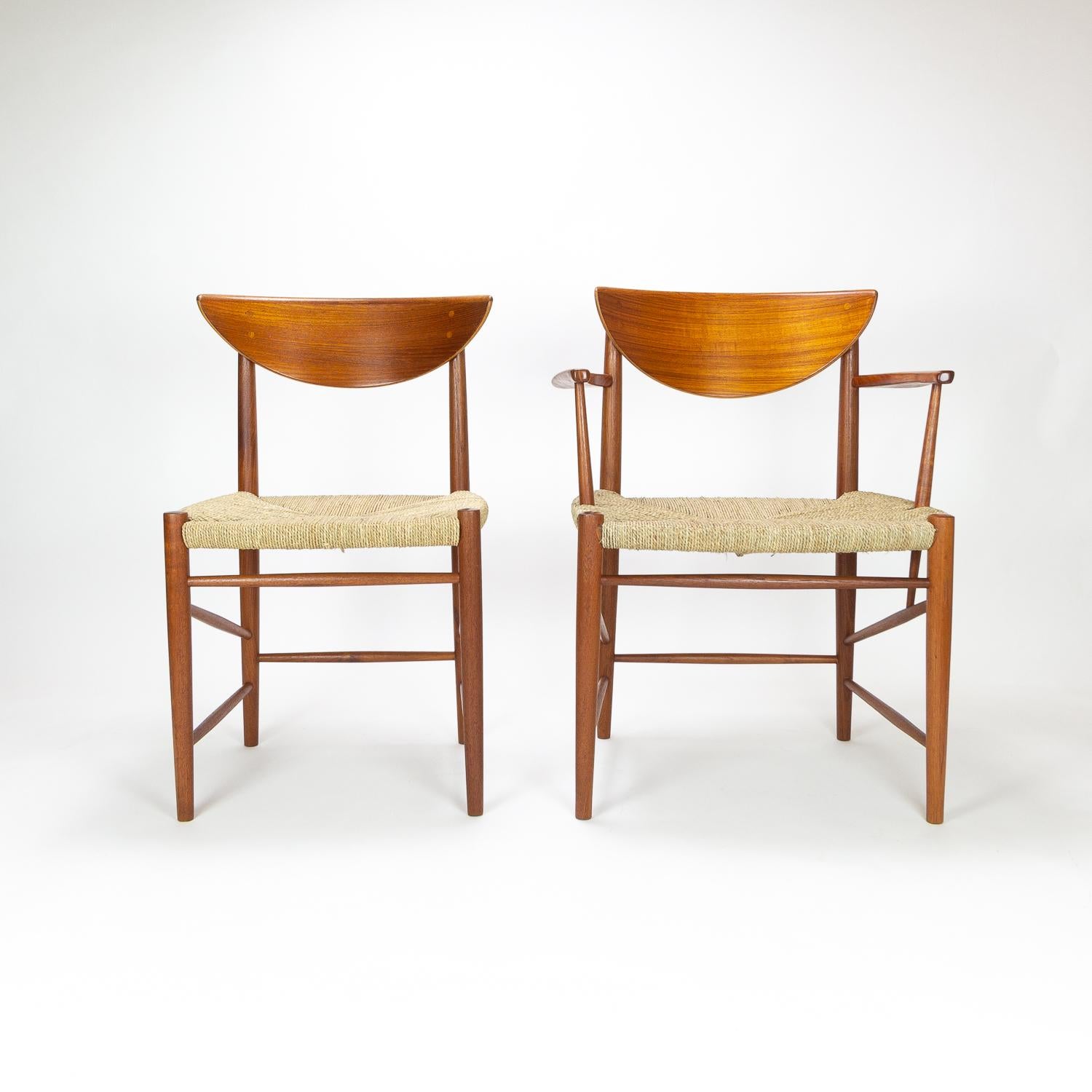 Set of 12 Dining Chairs by Hvidt and Mølgaard-Nielsen, Denmark, 1950s 8