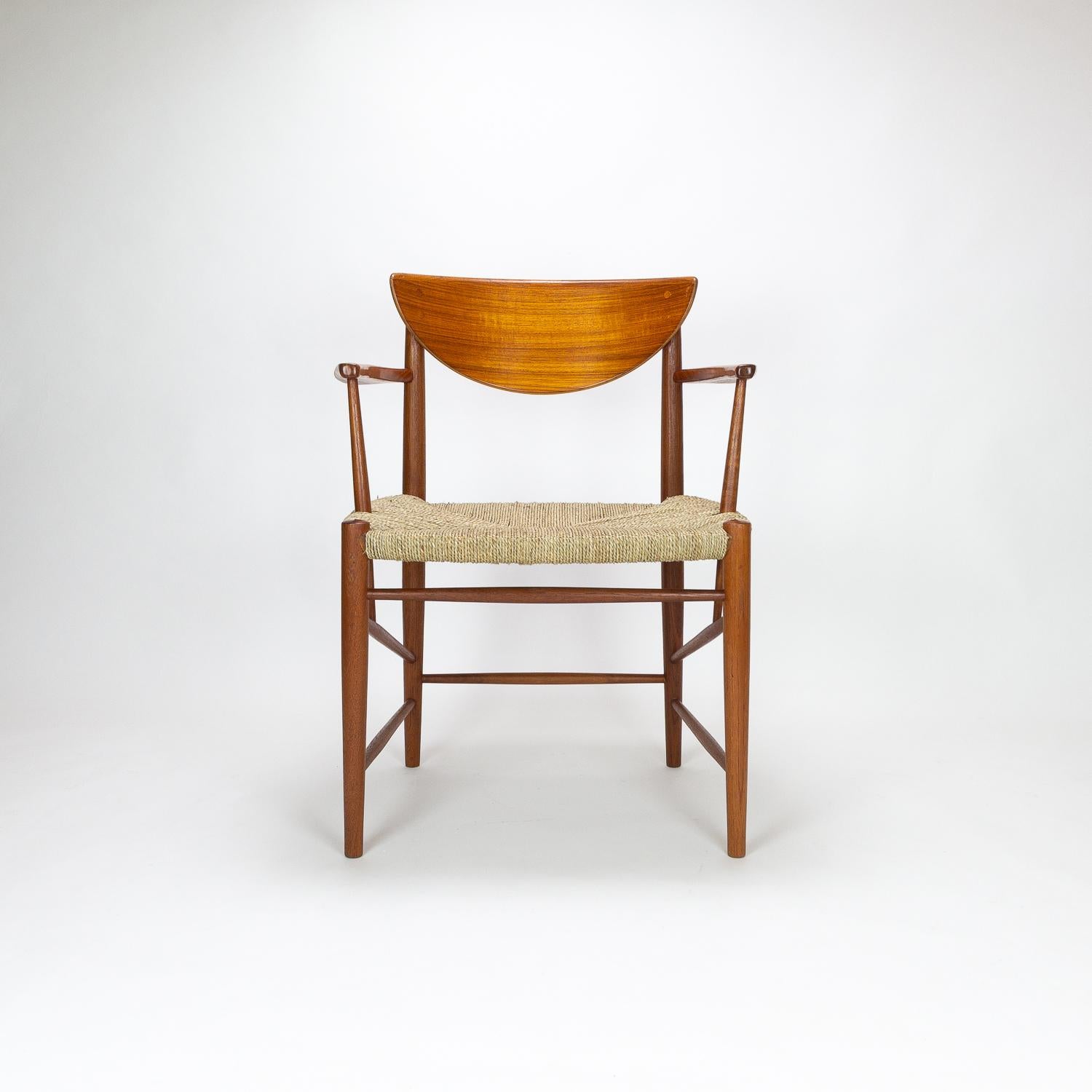 Mid-20th Century Set of 12 Dining Chairs by Hvidt and Mølgaard-Nielsen, Denmark, 1950s