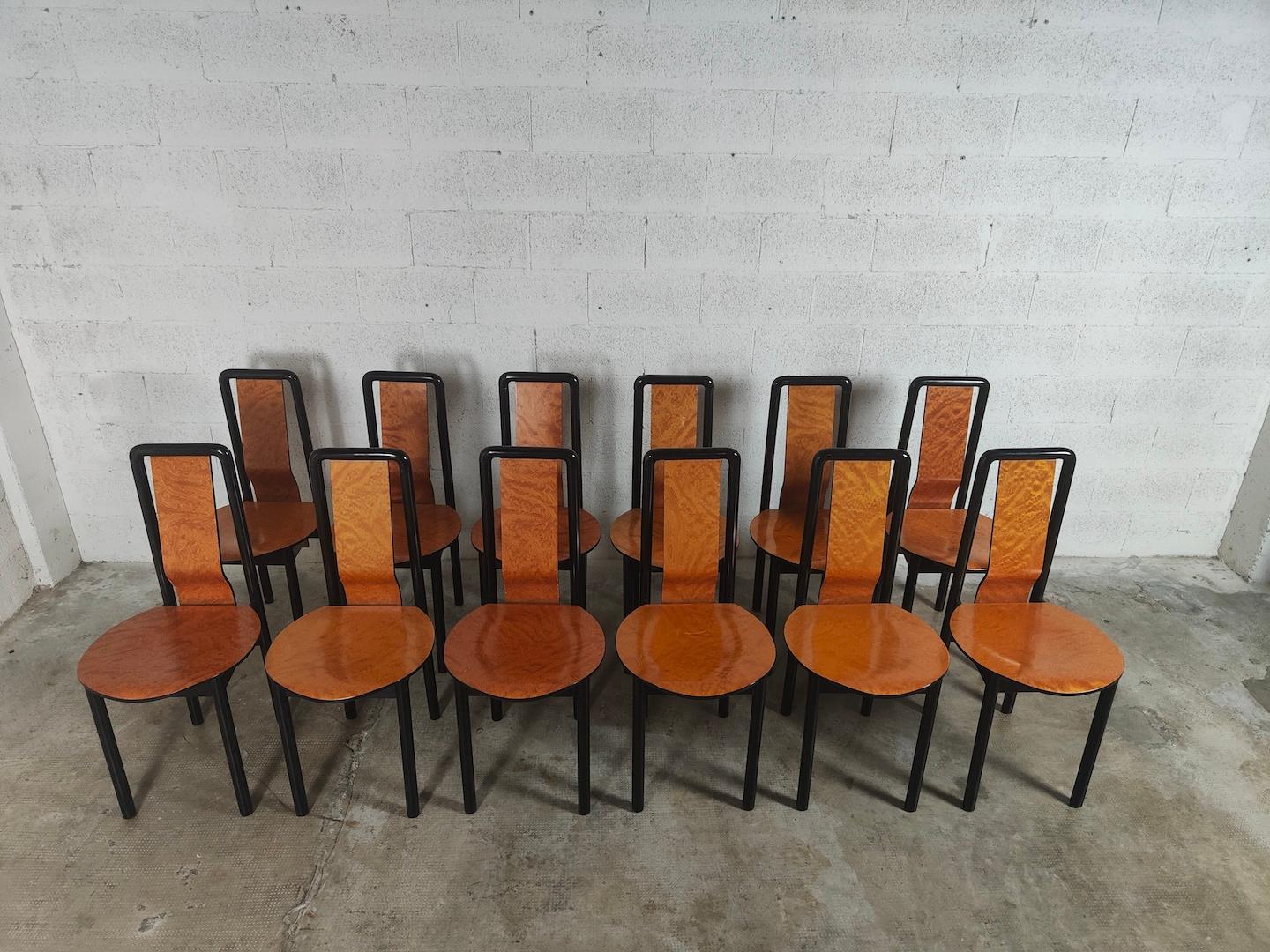 20th Century Set of 12 dining chairs by Pierre Cardin 1960s For Sale