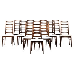 Ensemble de 12 chaises de salle à manger en bois de rose de Niels Kofoed, 1961