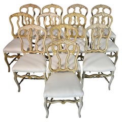  Set of 12 Dining Chairs, Louis XV, 18th Century