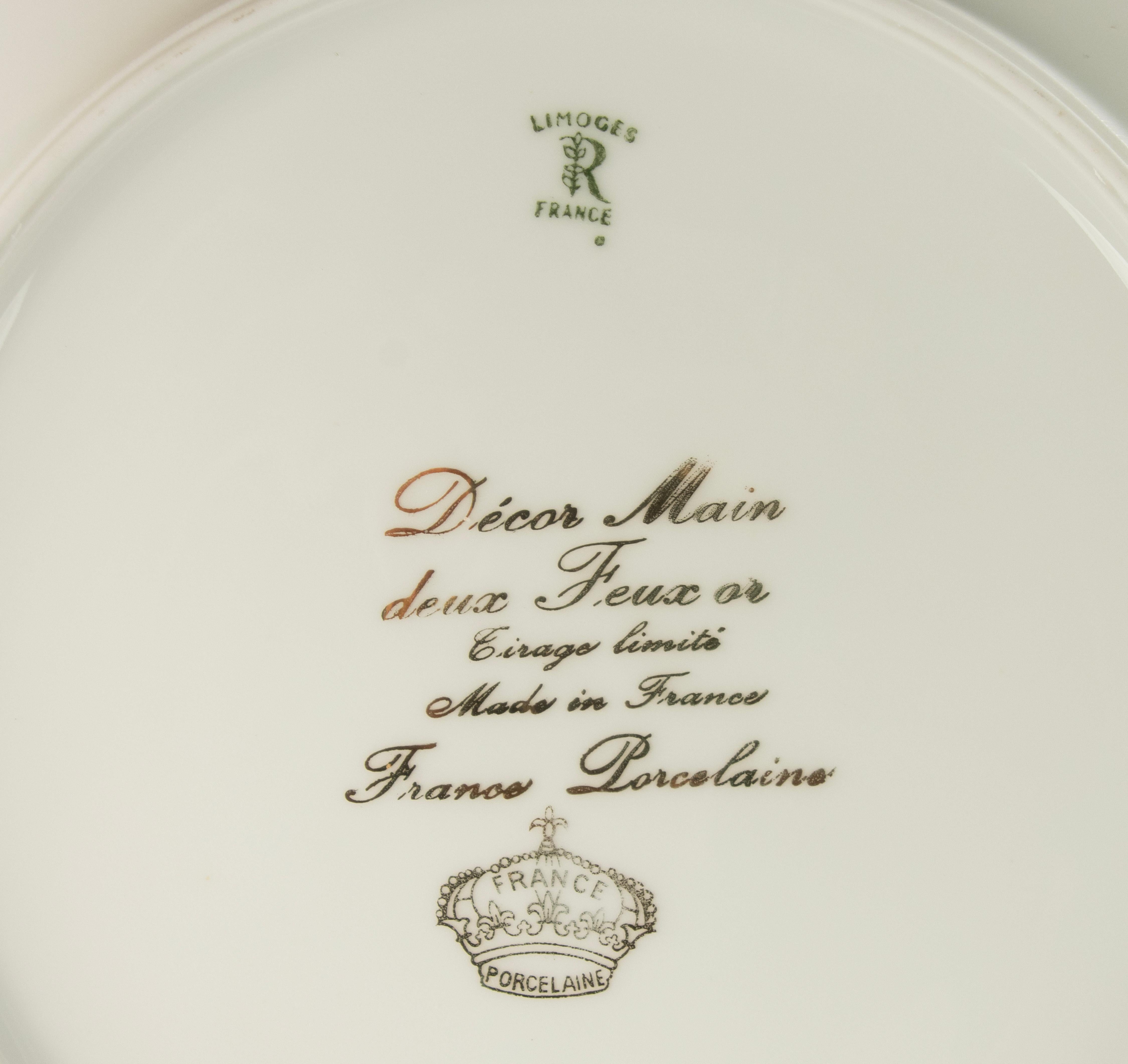 Set of 12 Dinner Plates - Raynaud Limoges For Sale 4