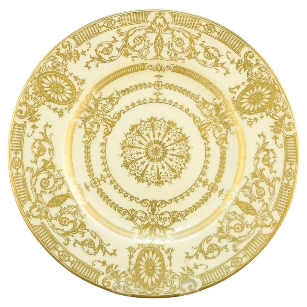 Juego de 12 Platos de Cena, Royal Worcester Inglaterra Decorados en Oro en venta