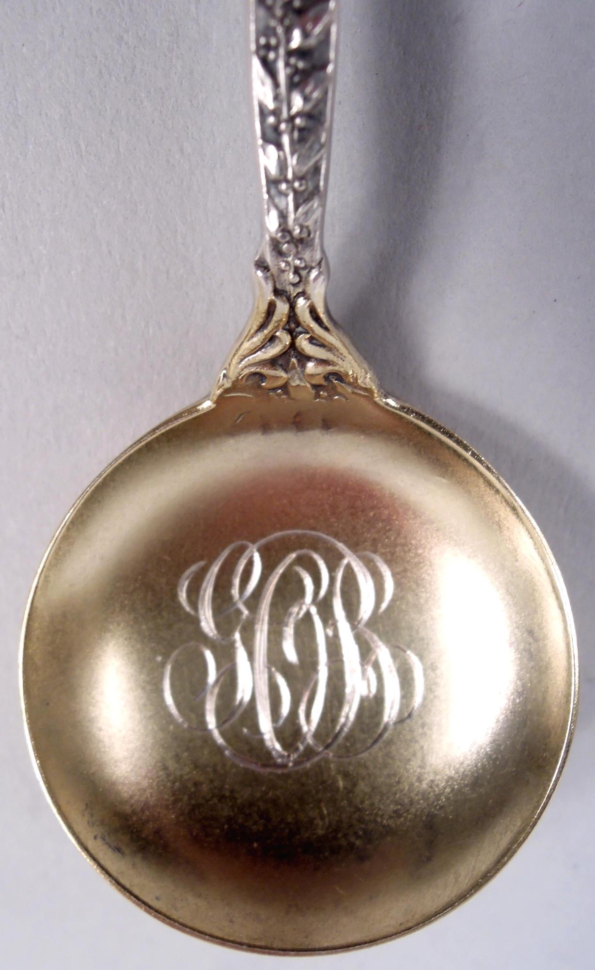Set of 12 Dominick & Haff Labors of Cupid Five O’Clock Spoons In Good Condition For Sale In New York, NY