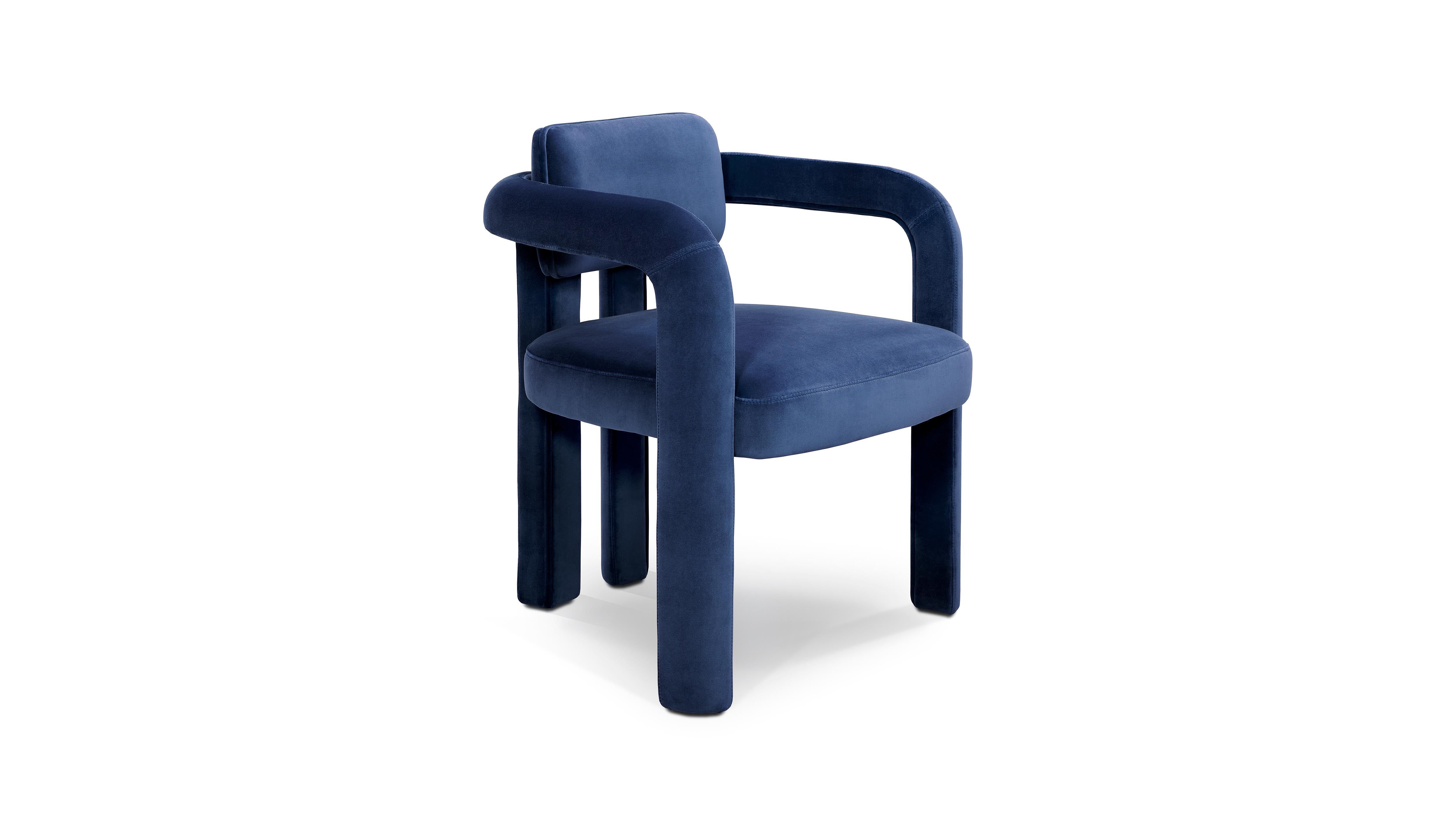 Portoghese Set di 12 sedie da pranzo a doppio arco, velluto, InsidherLand by Joana Santos Barbosa in vendita